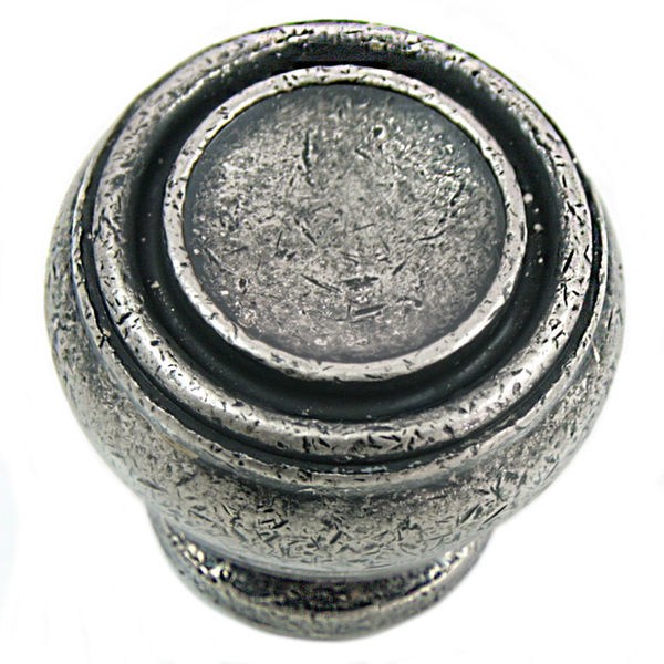 Mng 1 1/4" Knob, Balance, Distressed Pewter 85064